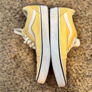 Vans Yellow and White Women's Sneakers